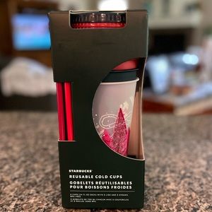 STARBUCKS Reusable Cold Cups Set (New)